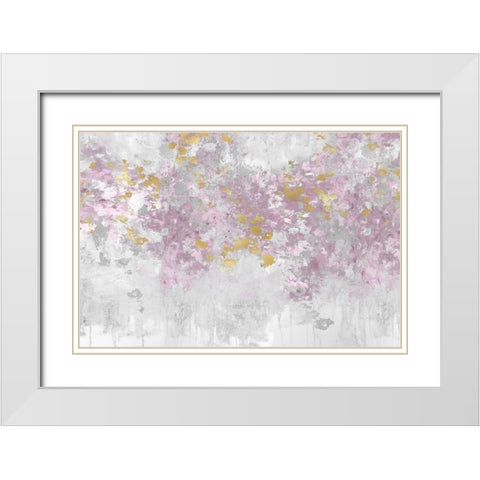 Charmed Blush White Modern Wood Framed Art Print with Double Matting by Robbins, Nikki