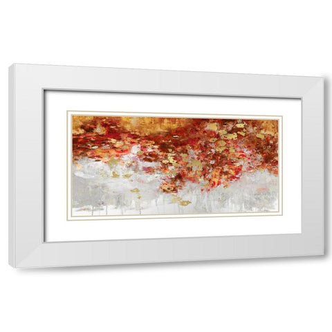 Charmed with Reds White Modern Wood Framed Art Print with Double Matting by Robbins, Nikki