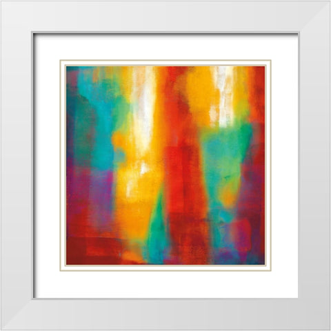 Lust For Life I White Modern Wood Framed Art Print with Double Matting by Rhodes, Natalie