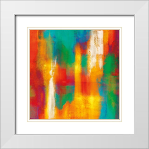Lust For Life II White Modern Wood Framed Art Print with Double Matting by Rhodes, Natalie