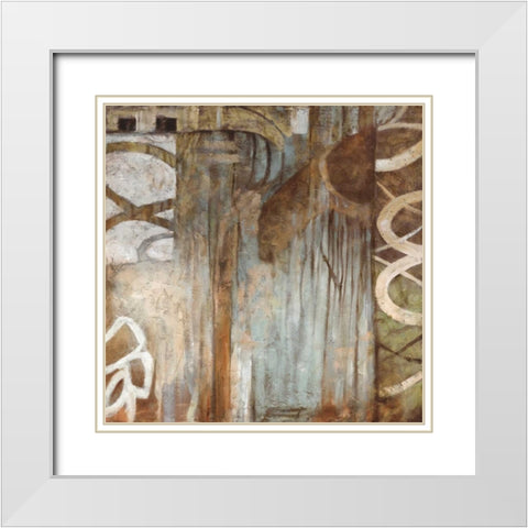 Crossroads I White Modern Wood Framed Art Print with Double Matting by Stevens, Nick