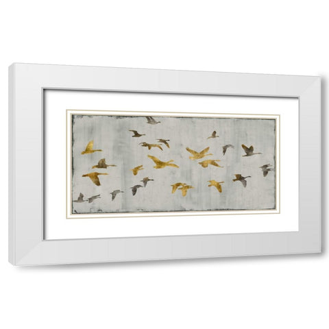 In Flight White Modern Wood Framed Art Print with Double Matting by Spencer, Nick
