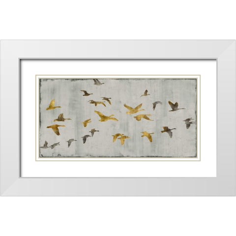 In Flight White Modern Wood Framed Art Print with Double Matting by Spencer, Nick
