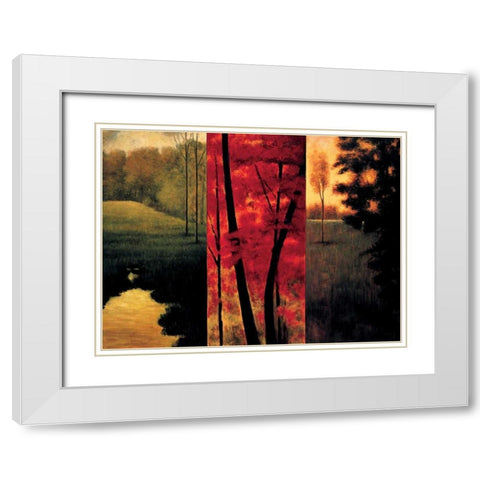 Point of View II White Modern Wood Framed Art Print with Double Matting by Thomas, Neil