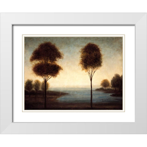 Water Dreams II White Modern Wood Framed Art Print with Double Matting by Thomas, Neil