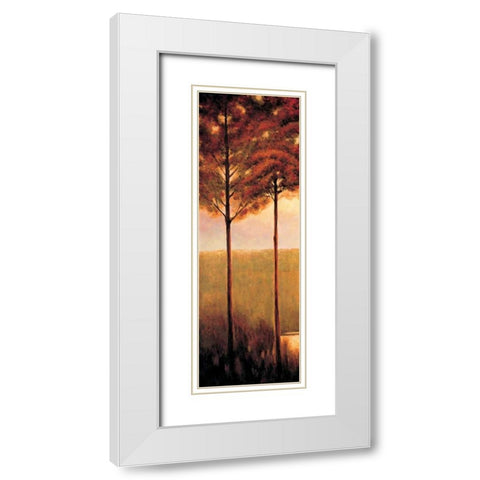 Through the Woods I White Modern Wood Framed Art Print with Double Matting by Thomas, Neil