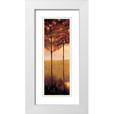 Through the Woods I White Modern Wood Framed Art Print with Double Matting by Thomas, Neil