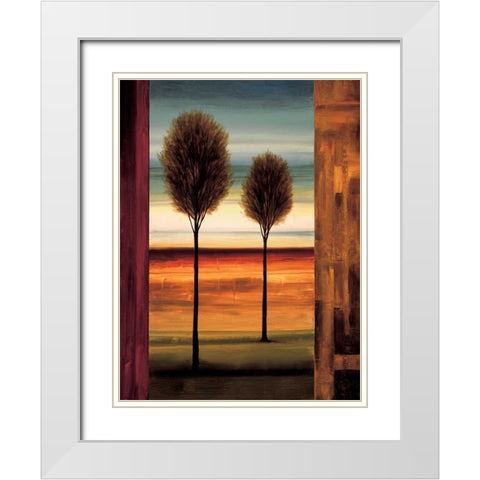 On the Horizon I White Modern Wood Framed Art Print with Double Matting by Thomas, Neil