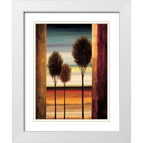 On the Horizon II White Modern Wood Framed Art Print with Double Matting by Thomas, Neil