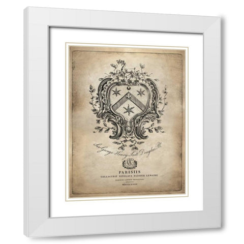 Heraldry IV White Modern Wood Framed Art Print with Double Matting by Jeffries, Oliver