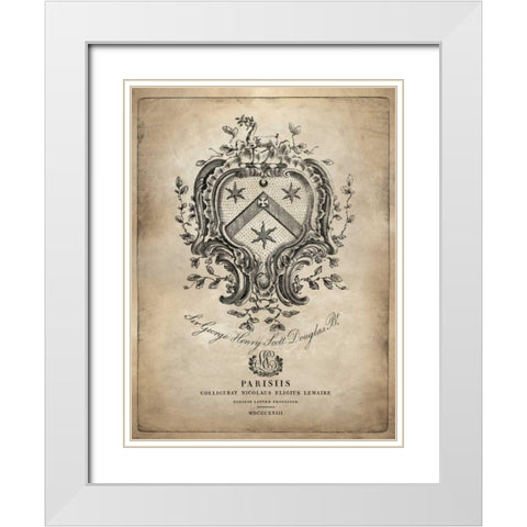 Heraldry IV White Modern Wood Framed Art Print with Double Matting by Jeffries, Oliver