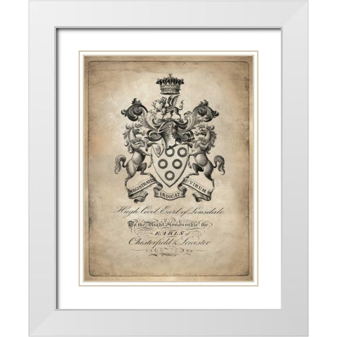 Heraldry III White Modern Wood Framed Art Print with Double Matting by Jeffries, Oliver