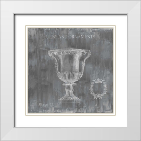 Urns and Ornaments II White Modern Wood Framed Art Print with Double Matting by Jeffries, Oliver