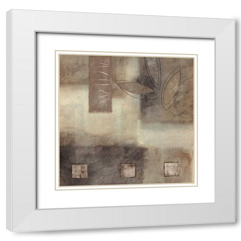 Incidentally I White Modern Wood Framed Art Print with Double Matting by Perry, Olivia