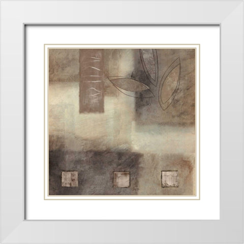Incidentally I White Modern Wood Framed Art Print with Double Matting by Perry, Olivia