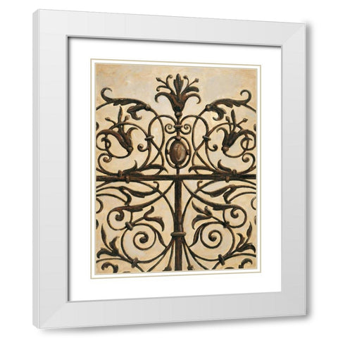 Gatekeeper I White Modern Wood Framed Art Print with Double Matting by Segovia, Pablo