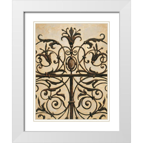 Gatekeeper I White Modern Wood Framed Art Print with Double Matting by Segovia, Pablo