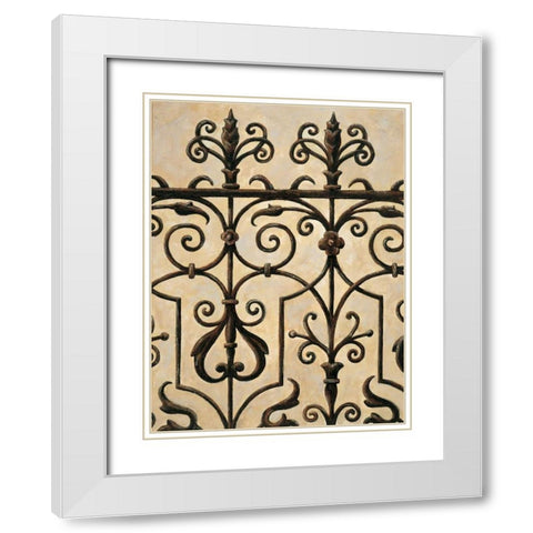 Gatekeeper II White Modern Wood Framed Art Print with Double Matting by Segovia, Pablo