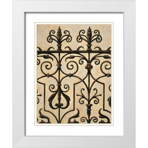 Gatekeeper II White Modern Wood Framed Art Print with Double Matting by Segovia, Pablo