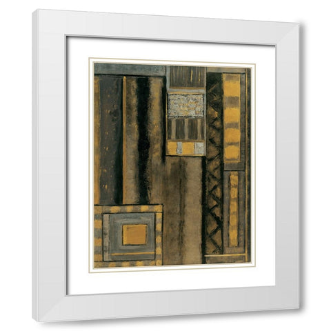 Hard Drive I White Modern Wood Framed Art Print with Double Matting by Carelli, Patricia