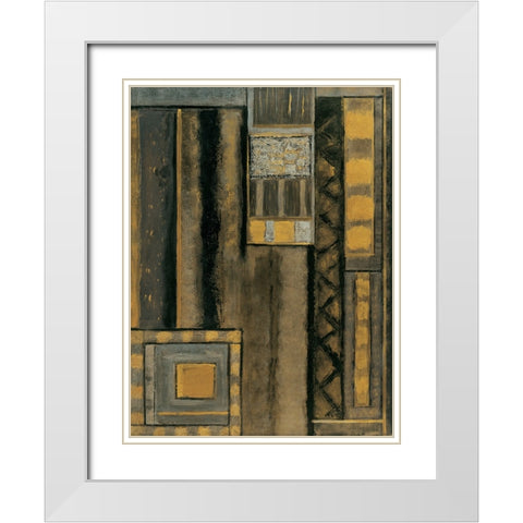 Hard Drive I White Modern Wood Framed Art Print with Double Matting by Carelli, Patricia