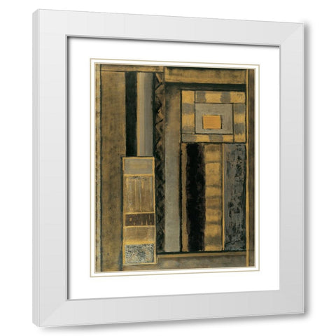 Hard Drive II White Modern Wood Framed Art Print with Double Matting by Carelli, Patricia