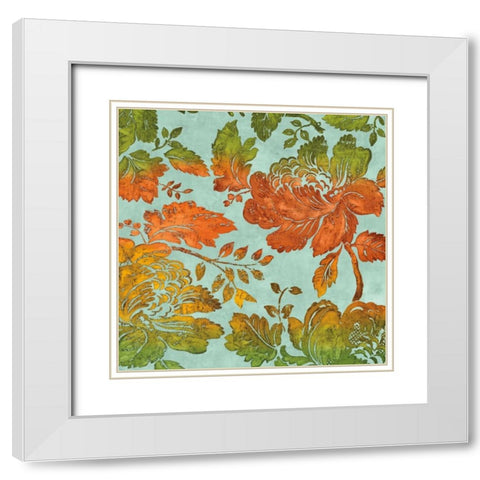 Precious II White Modern Wood Framed Art Print with Double Matting by Davis, Pamela