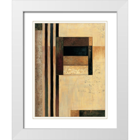 Direct I White Modern Wood Framed Art Print with Double Matting by Sanderson, Paul