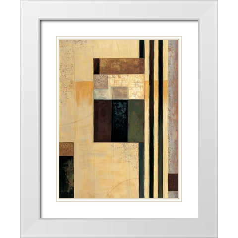 Direct II White Modern Wood Framed Art Print with Double Matting by Sanderson, Paul