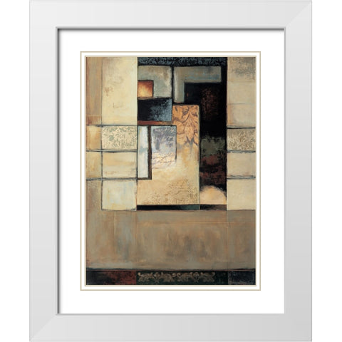 This Way I White Modern Wood Framed Art Print with Double Matting by Sanderson, Paul