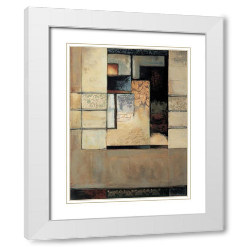 This Way I White Modern Wood Framed Art Print with Double Matting by Sanderson, Paul