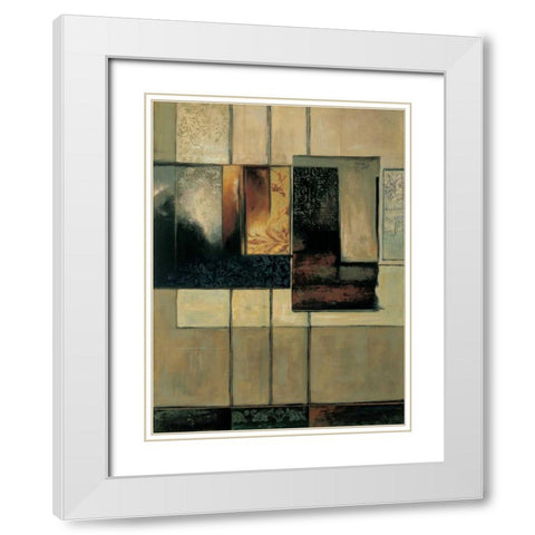 This Way II White Modern Wood Framed Art Print with Double Matting by Sanderson, Paul