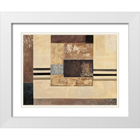 Advantage II White Modern Wood Framed Art Print with Double Matting by Sanderson, Paul