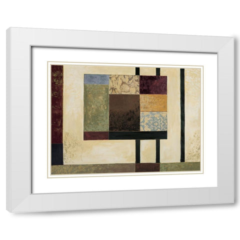 Perspective I White Modern Wood Framed Art Print with Double Matting by Sanderson, Paul