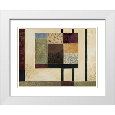Perspective I White Modern Wood Framed Art Print with Double Matting by Sanderson, Paul