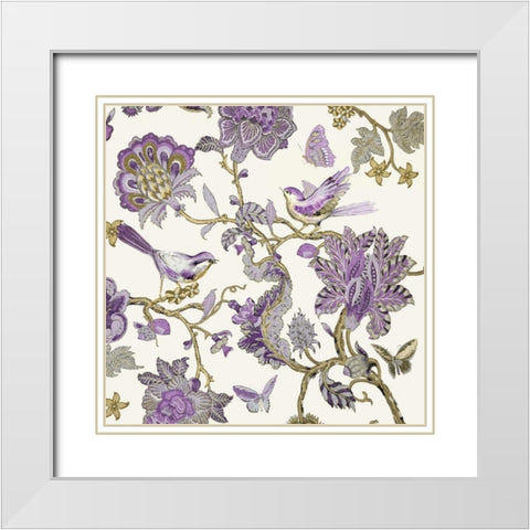 Passing Thru - Amethyst III White Modern Wood Framed Art Print with Double Matting by Campbell, Renee