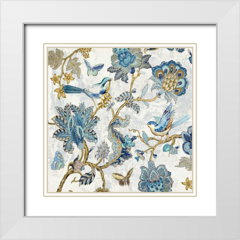Passing Thru II White Modern Wood Framed Art Print with Double Matting by Campbell, Renee