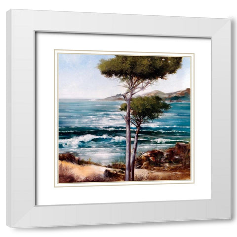 California Breeze White Modern Wood Framed Art Print with Double Matting by Di Scenza, Ron