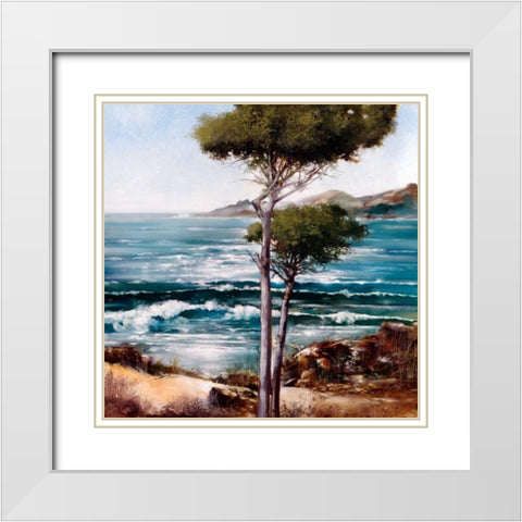 California Breeze White Modern Wood Framed Art Print with Double Matting by Di Scenza, Ron