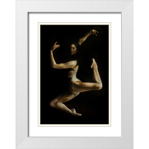 Into The Light White Modern Wood Framed Art Print with Double Matting by Di Scenza, Ron