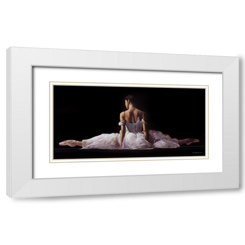 Leg Strecth White Modern Wood Framed Art Print with Double Matting by Di Scenza, Ron