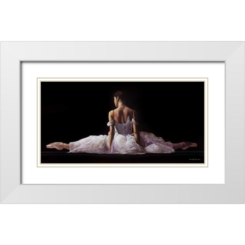 Leg Strecth White Modern Wood Framed Art Print with Double Matting by Di Scenza, Ron