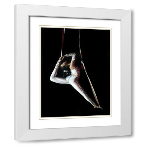 The Acrobat White Modern Wood Framed Art Print with Double Matting by Di Scenza, Ron