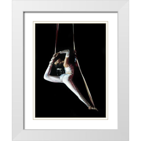 The Acrobat White Modern Wood Framed Art Print with Double Matting by Di Scenza, Ron