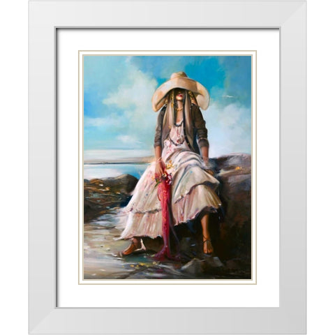 Hot Day White Modern Wood Framed Art Print with Double Matting by Di Scenza, Ron