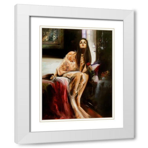 That Look White Modern Wood Framed Art Print with Double Matting by Di Scenza, Ron