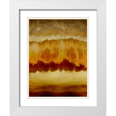 Animate II White Modern Wood Framed Art Print with Double Matting by Springer, Rachel