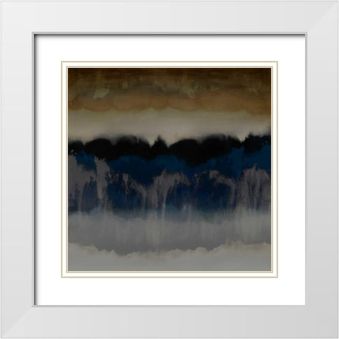 Organic I White Modern Wood Framed Art Print with Double Matting by Springer, Rachel
