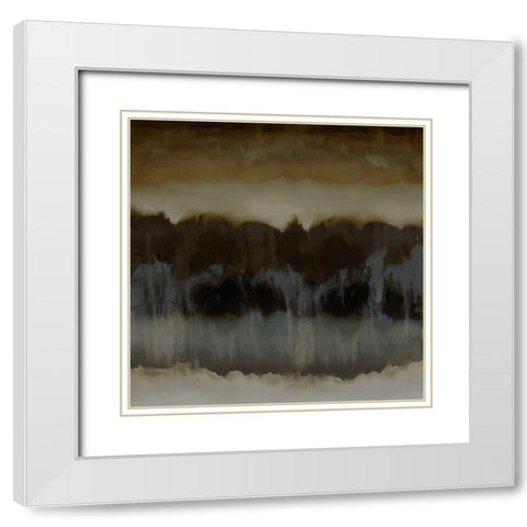 Organic II White Modern Wood Framed Art Print with Double Matting by Springer, Rachel