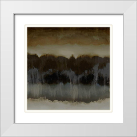 Organic II White Modern Wood Framed Art Print with Double Matting by Springer, Rachel